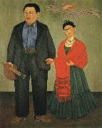 Frida Kahlo Two People oil painting artist